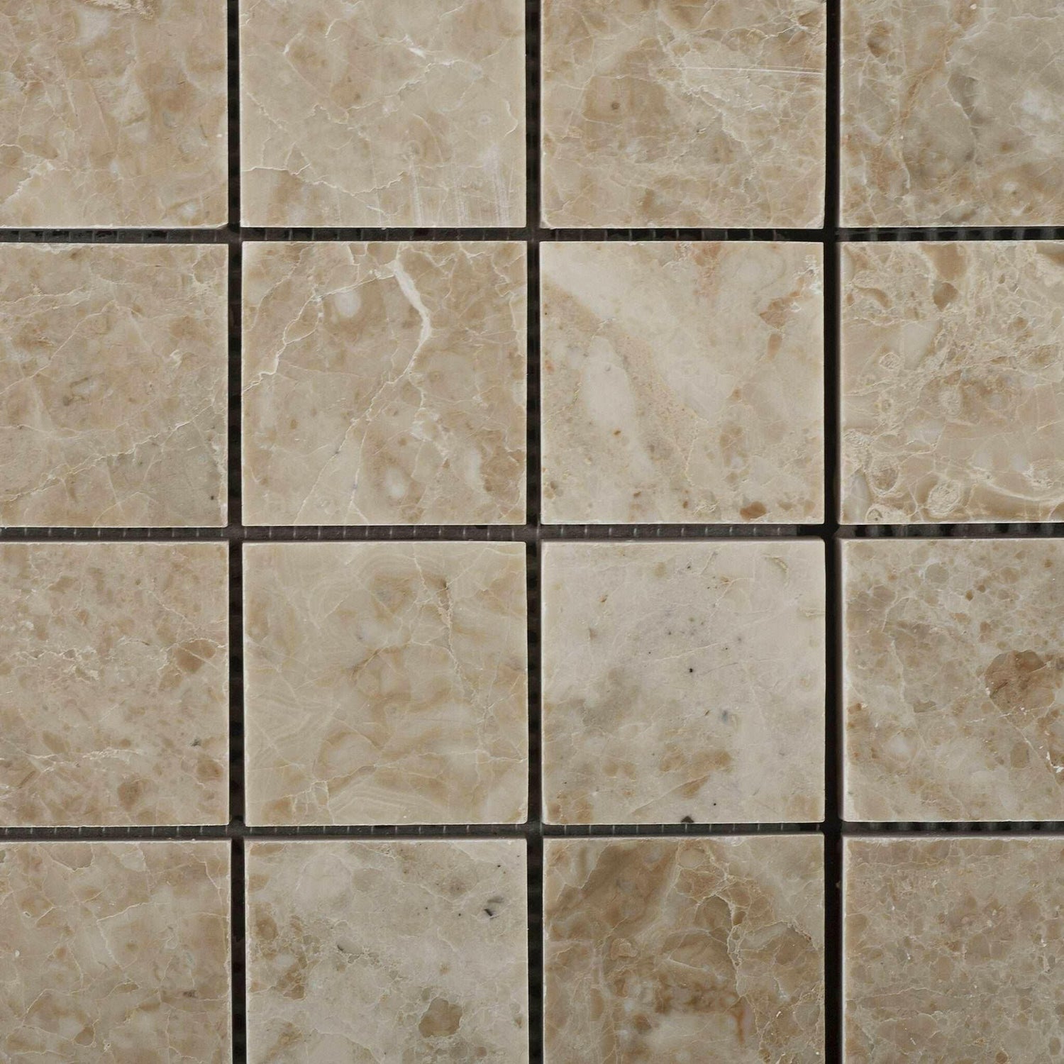 2x2 Cappuccino Marble Polished Mosaic Tile 2x2 Cappuccino Marble Polished Mosaic Tile - American Tile Depot