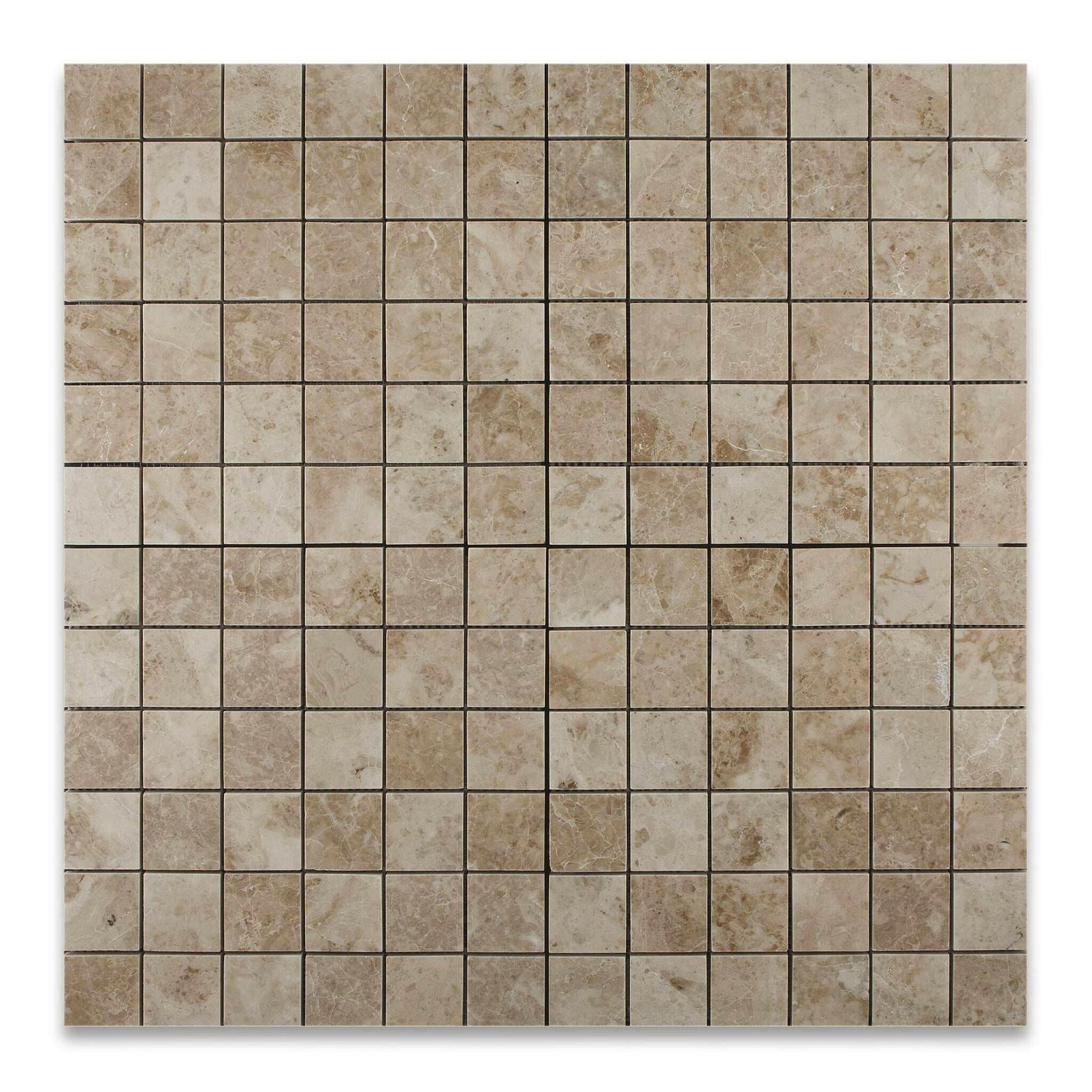 2x2 Cappuccino Marble Polished Mosaic Tile 2x2 Cappuccino Marble Polished Mosaic Tile - American Tile Depot