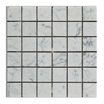 2x2 Carrara White Marble Honed Mosaic Tile 2x2 Carrara White Marble Honed Mosaic Tile - American Tile Depot