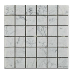 2x2 Carrara White Marble Honed Mosaic Tile 2x2 Carrara White Marble Honed Mosaic Tile - American Tile Depot