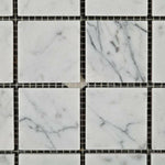 2x2 Carrara White Marble Polished Mosaic Tile 2x2 Carrara White Marble Polished Mosaic Tile - American Tile Depot