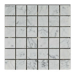 2x2 Carrara White Marble Polished Mosaic Tile 2x2 Carrara White Marble Polished Mosaic Tile - American Tile Depot