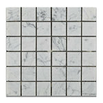 2x2 Carrara White Marble Polished Mosaic Tile 2x2 Carrara White Marble Polished Mosaic Tile - American Tile Depot