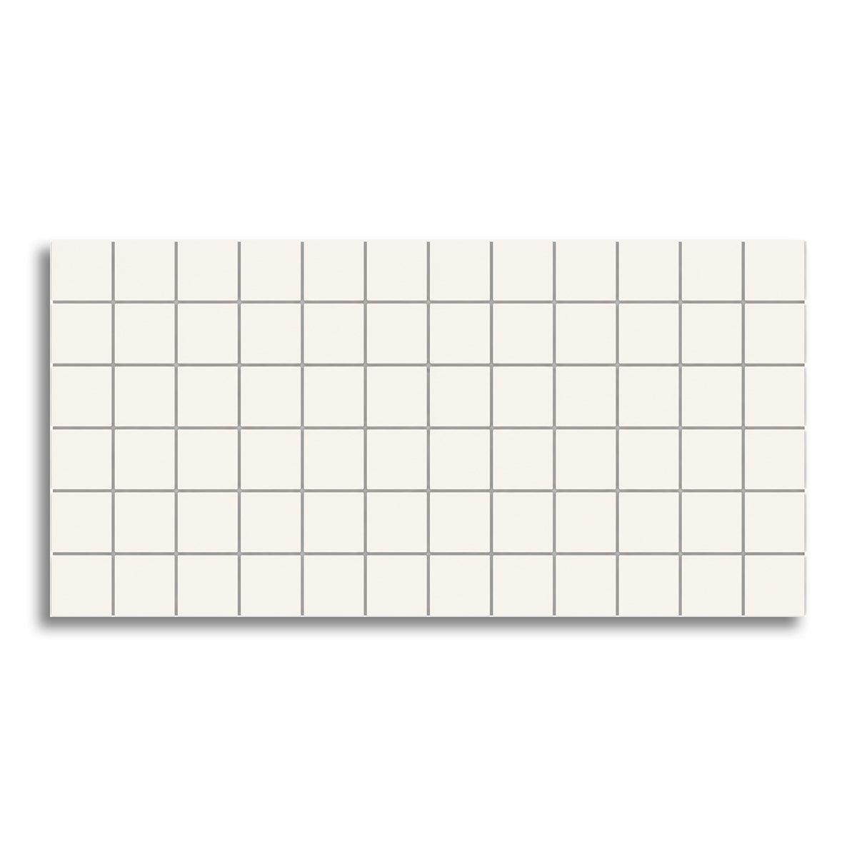 2x2 Color Wheel White Matte Ceramic Mosaic Tile - American Tile Depot
