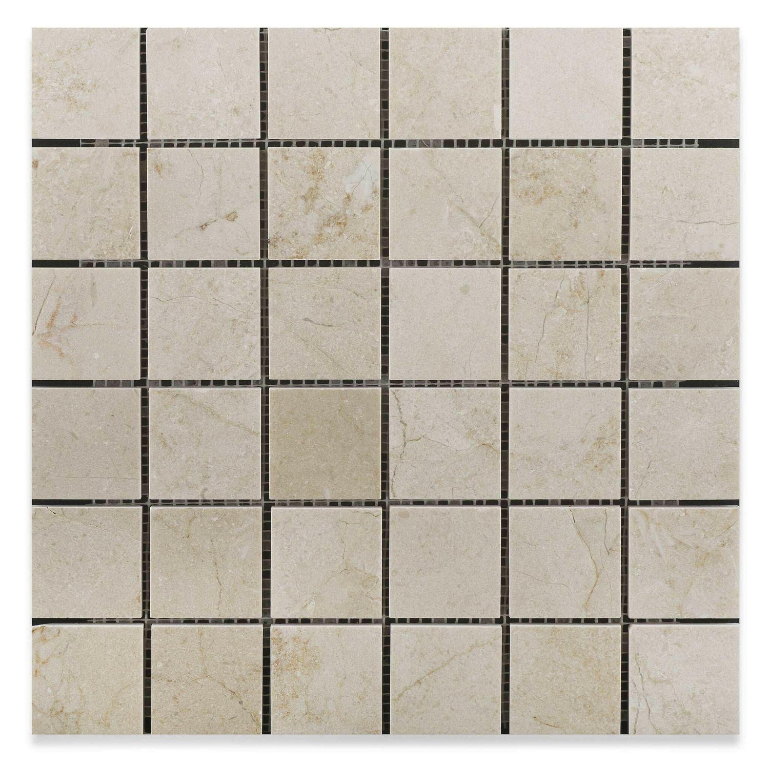 2x2 Crema Marfil Marble Honed Mosaic Tile 2x2 Crema Marfil Marble Honed Mosaic Tile - American Tile Depot