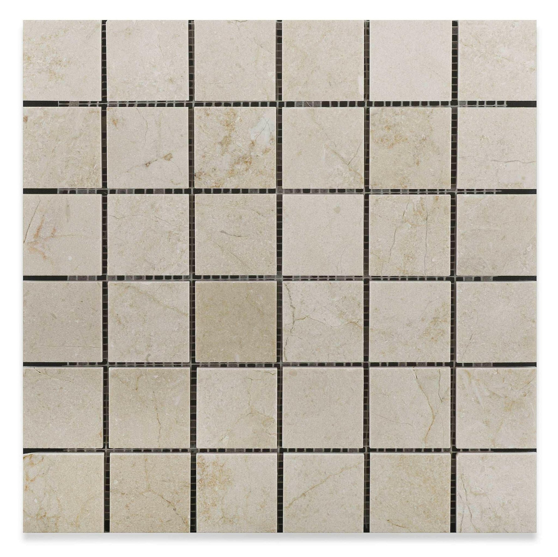 2x2 Crema Marfil Marble Honed Mosaic Tile 2x2 Crema Marfil Marble Honed Mosaic Tile - American Tile Depot