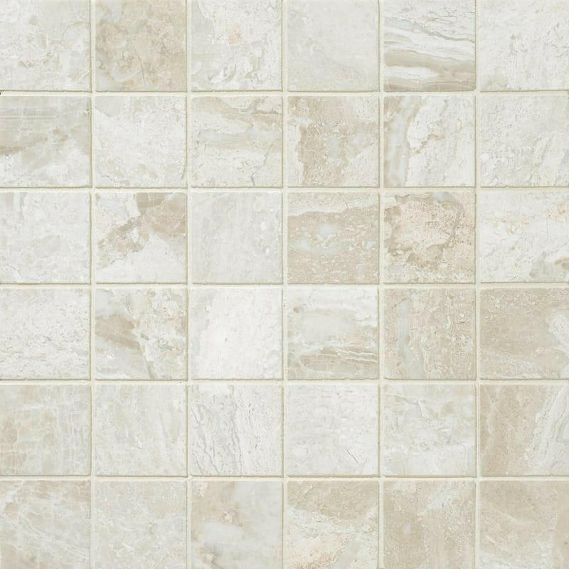 2x2 Diano Royal (Queen Beige) Marble Polished Mosaic Tile 2x2 Diano Royal (Queen Beige) Marble Polished Mosaic Tile - American Tile Depot