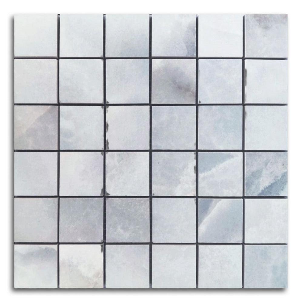 2x2 Dreama Bleu Matte Square Porcelain Mosaic Tile 2x2 Dreama Bleu Matte Square Porcelain Mosaic Tile - American Tile Depot