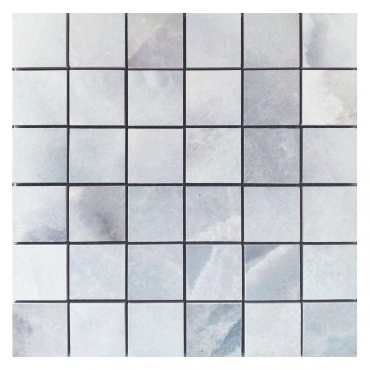 2x2 Dreama Bleu Matte Square Porcelain Mosaic Tile 2x2 Dreama Bleu Matte Square Porcelain Mosaic Tile - American Tile Depot