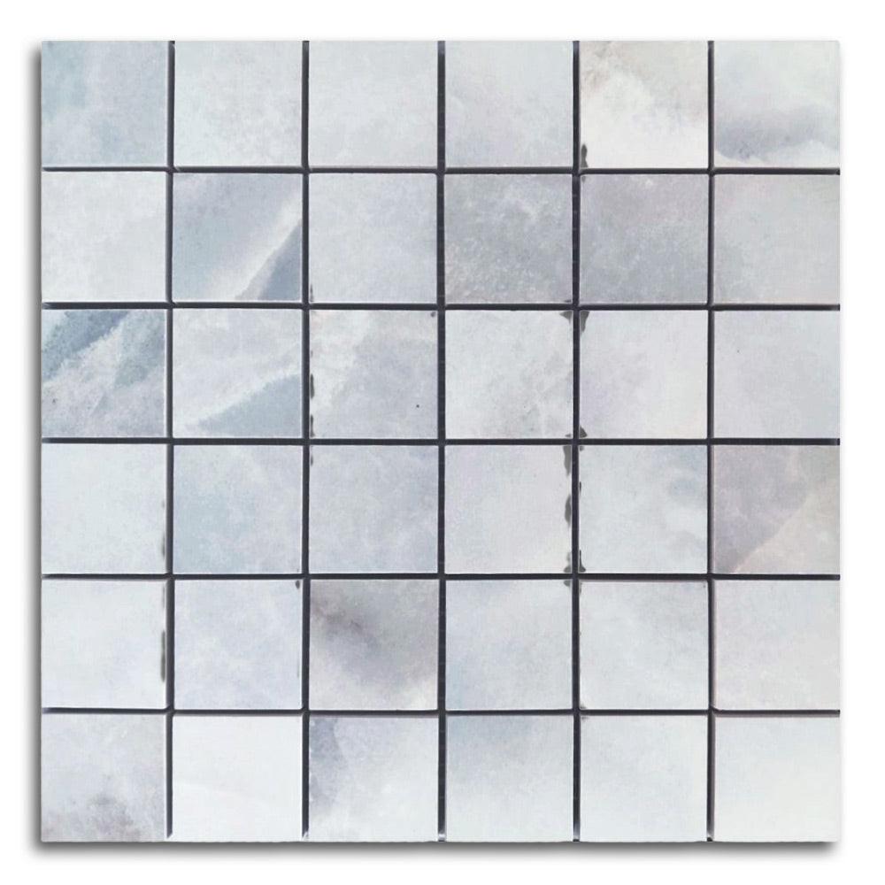 2x2 Dreama Bleu Matte Square Porcelain Mosaic Tile 2x2 Dreama Bleu Matte Square Porcelain Mosaic Tile - American Tile Depot