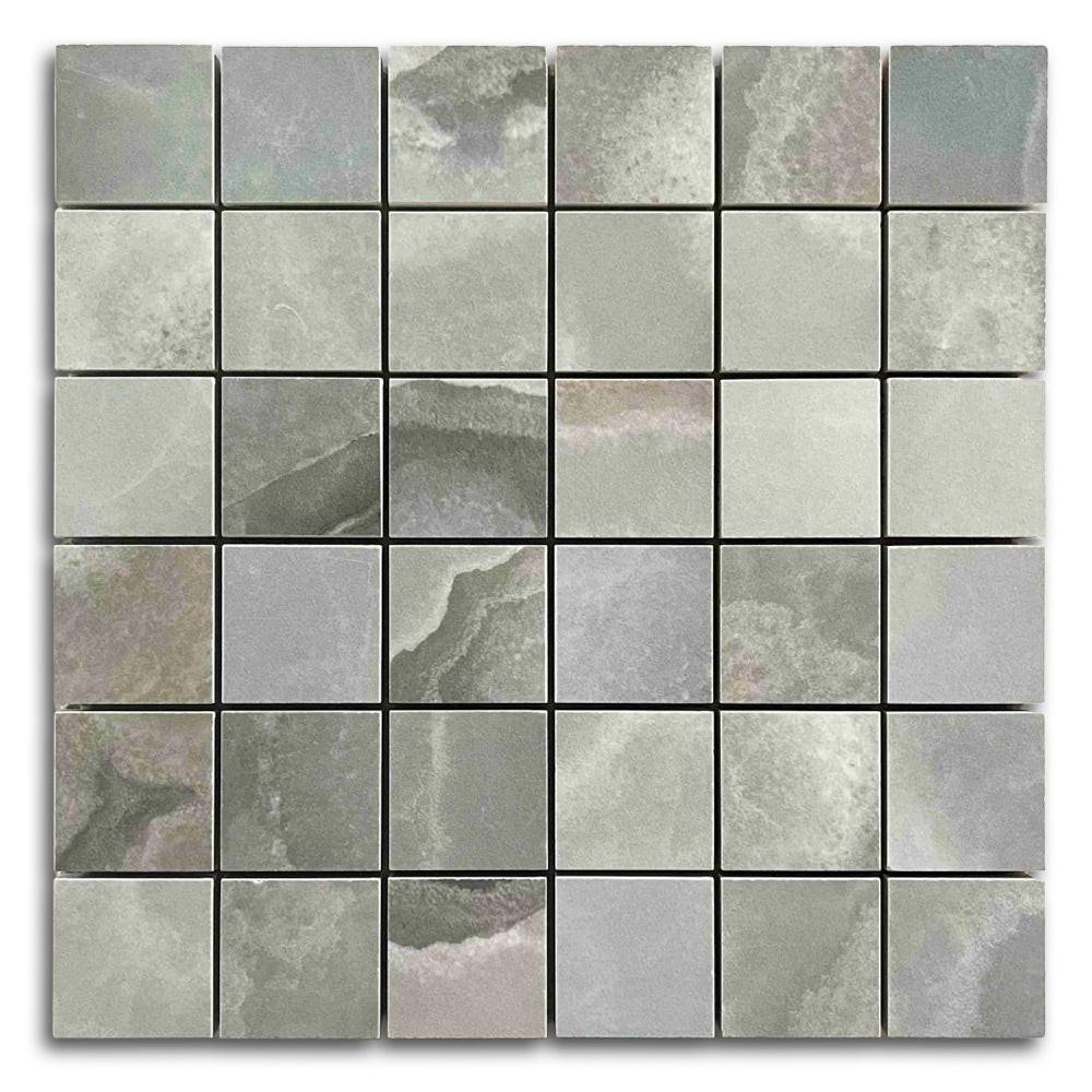 2x2 Dreama Jade Matte Square Porcelain Mosaic Tile 2x2 Dreama Jade Matte Square Porcelain Mosaic Tile - American Tile Depot
