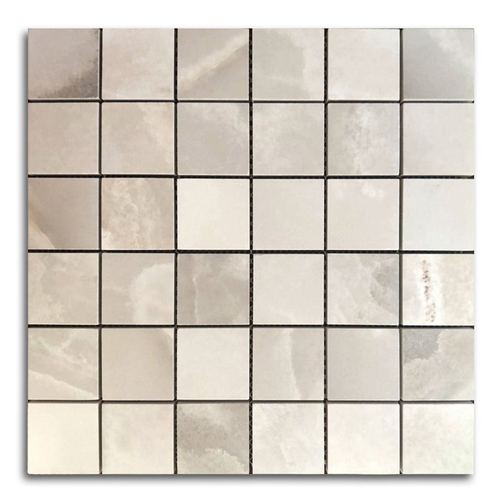 2x2 Dreama Noisette Matte Square Porcelain Mosaic Tile