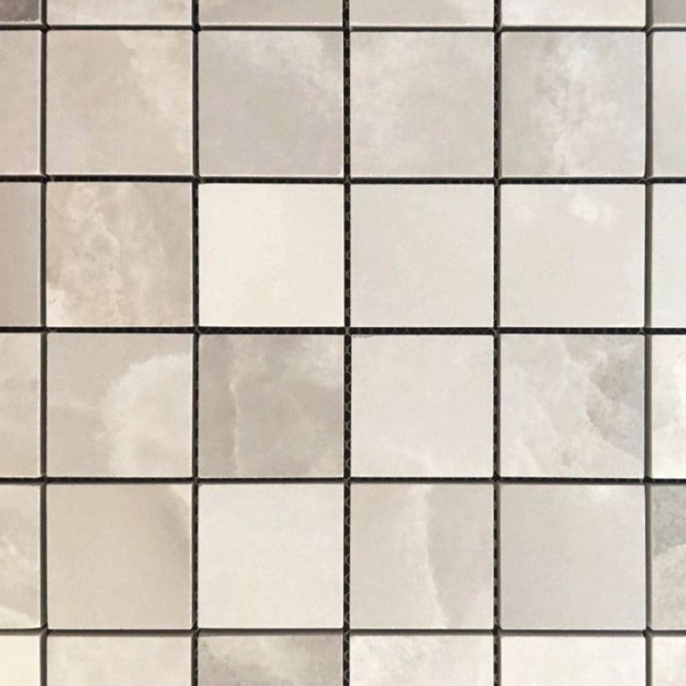 2x2 Dreama Noisette Matte Square Porcelain Mosaic Tile 2x2 Dreama Noisette Matte Square Porcelain Mosaic Tile - American Tile Depot