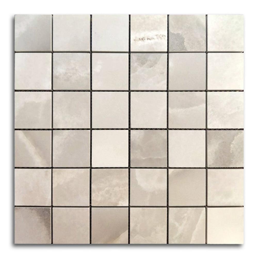 2x2 Dreama Noisette Matte Square Porcelain Mosaic Tile 2x2 Dreama Noisette Matte Square Porcelain Mosaic Tile - American Tile Depot