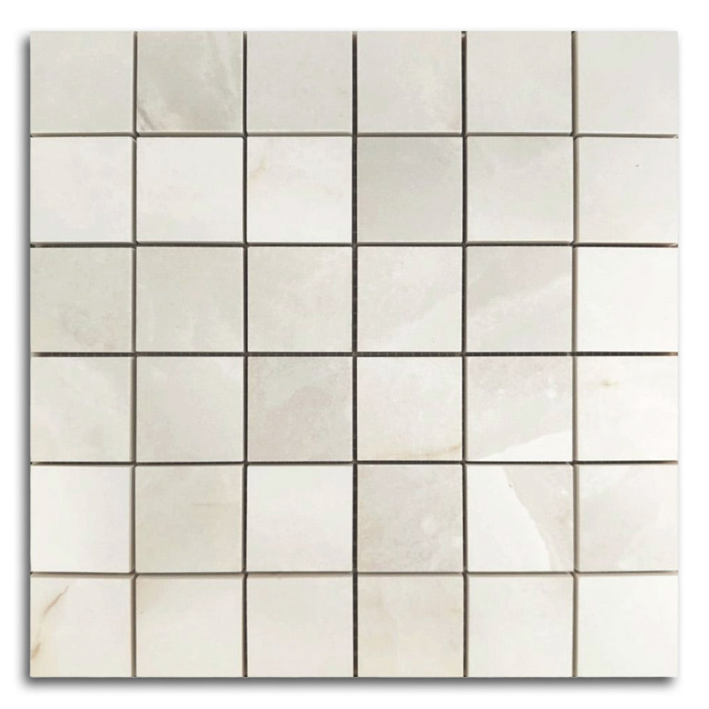 2x2 Dreama Perle Matte Square Porcelain Mosaic Tile