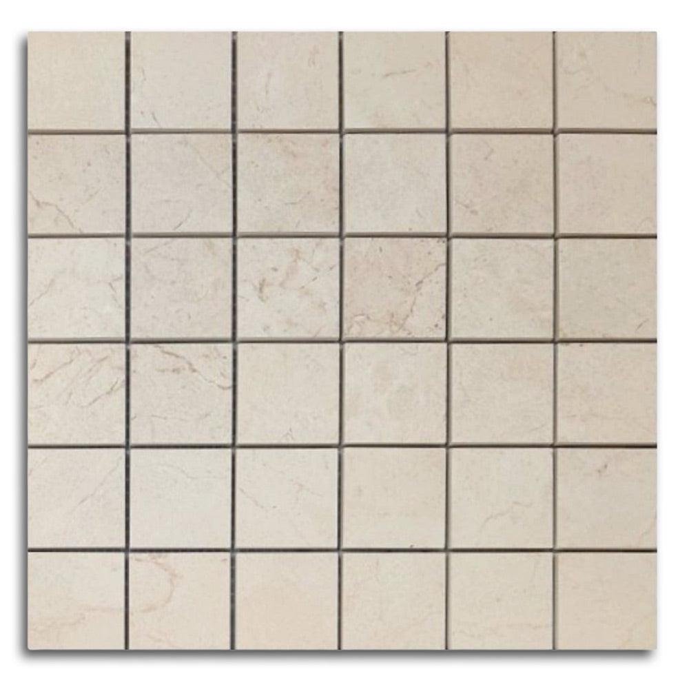 2x2 Famea Marfil Soft Square Porcelain Mosaic Tile 2x2 Famea Marfil Soft Square Porcelain Mosaic Tile - American Tile Depot