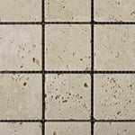 2x2 Ivory Travertine Tumbled Mosaic Tile 2x2 Ivory Travertine Tumbled Mosaic Tile - American Tile Depot