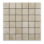 2x2 Ivory Travertine Tumbled Mosaic Tile 2x2 Ivory Travertine Tumbled Mosaic Tile - American Tile Depot