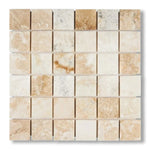 2x2 Latravonya Travertine Filled & Honed Mosaic Tile - American Tile Depot