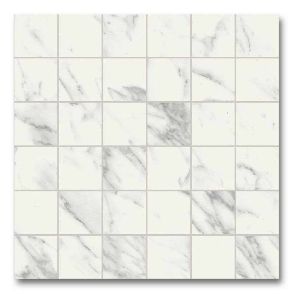 2x2 Marmocrea Arabescato Matte Marble Look Porcelain Tile