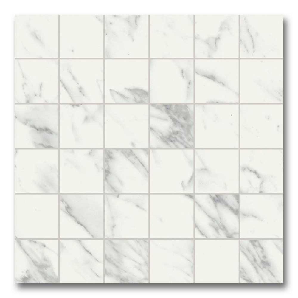 2x2 Marmocrea Arabescato Matte Marble Look Porcelain Tile 2x2 Marmocrea Arabescato Matte Marble Look Porcelain Tile - American Tile Depot