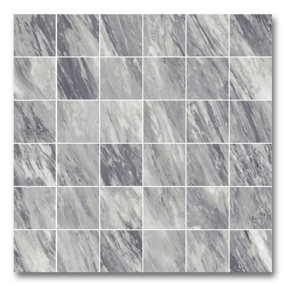 2x2 Marmocrea Ocean Gray Matte Marble Look Porcelain Tile