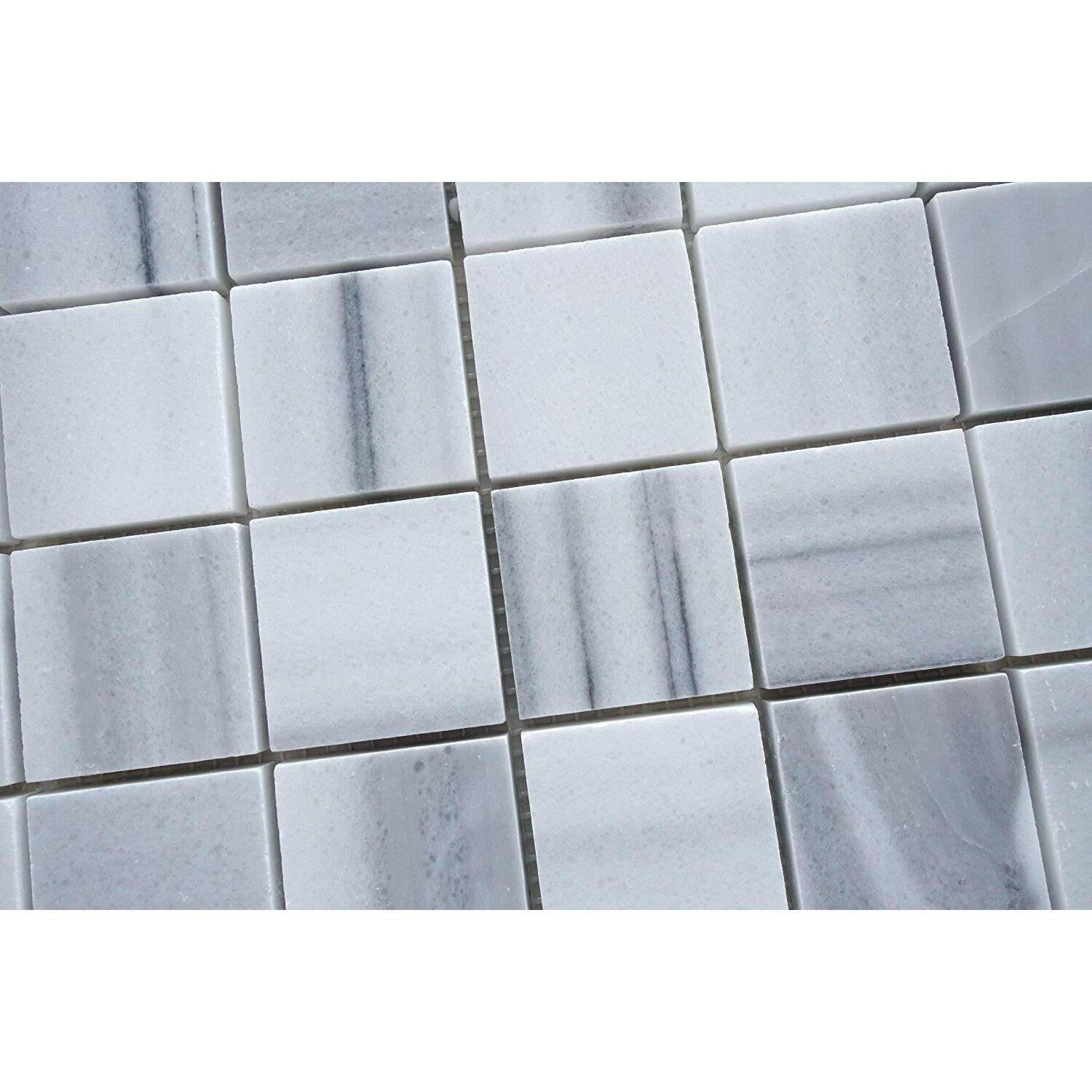2x2 Mink Marmara Equator Marble Polished Mosaic Tile 2x2 Mink Marmara Equator Marble Polished Mosaic Tile - American Tile Depot