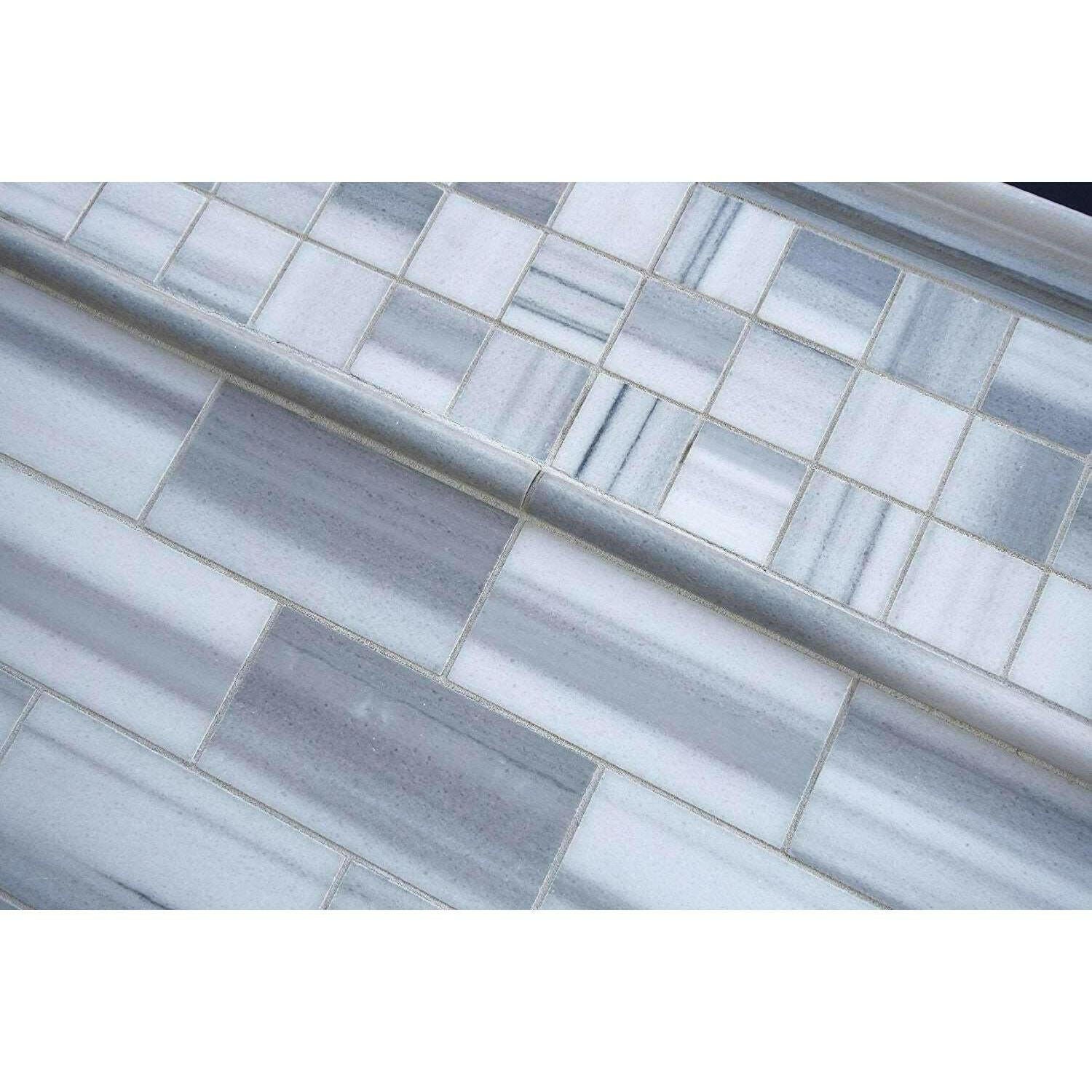 2x2 Mink Marmara Equator Marble Polished Mosaic Tile 2x2 Mink Marmara Equator Marble Polished Mosaic Tile - American Tile Depot