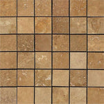 2x2 Noce Travertine Filled & Honed Mosaic Tile 2x2 Noce Travertine Filled & Honed Mosaic Tile - American Tile Depot