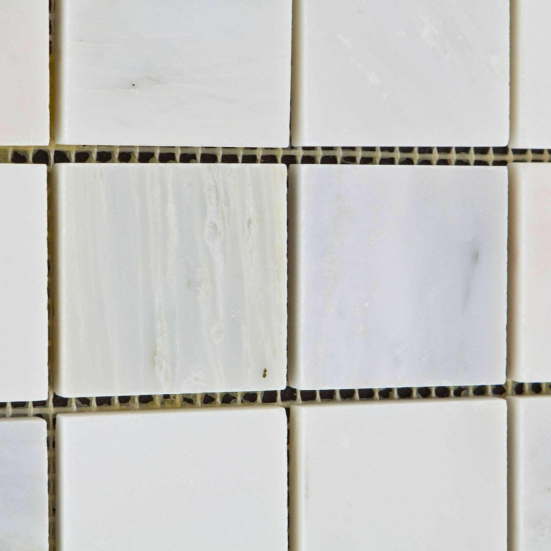 2x2 Oriental White / Asian Statuary Marble Honed Mosaic Tile 2x2 Oriental White / Asian Statuary Marble Honed Mosaic Tile - American Tile Depot