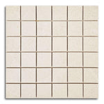 2x2 Rhythm Ivory Matte Square Porcelain Mosaic Tile 2x2 Rhythm Ivory Matte Square Porcelain Mosaic Tile - American Tile Depot