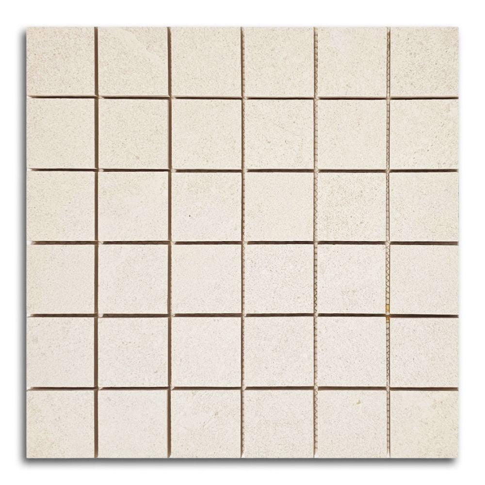 2x2 Rhythm Ivory Matte Square Porcelain Mosaic Tile 2x2 Rhythm Ivory Matte Square Porcelain Mosaic Tile - American Tile Depot