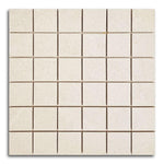 2x2 Rhythm Ivory Matte Square Porcelain Mosaic Tile 2x2 Rhythm Ivory Matte Square Porcelain Mosaic Tile - American Tile Depot