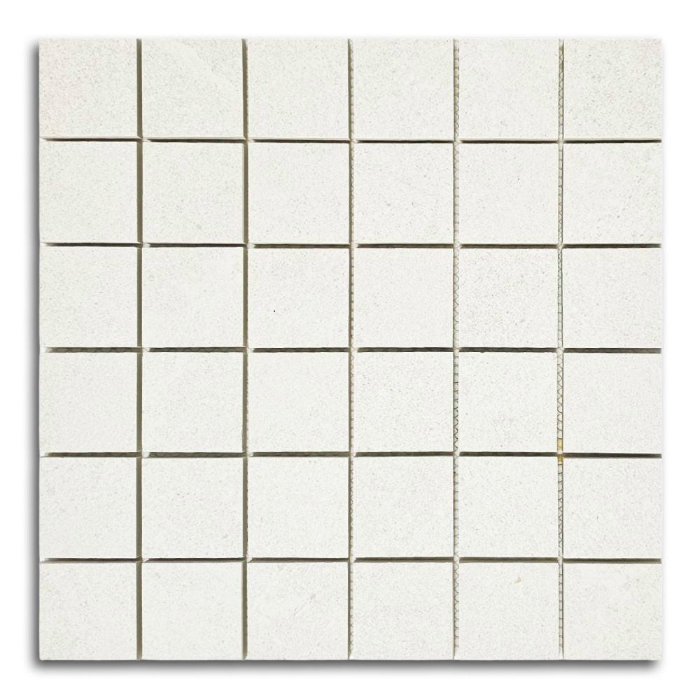 2x2 Rhythm Snow Matte Square Porcelain Mosaic Tile 2x2 Rhythm Snow Matte Square Porcelain Mosaic Tile - American Tile Depot