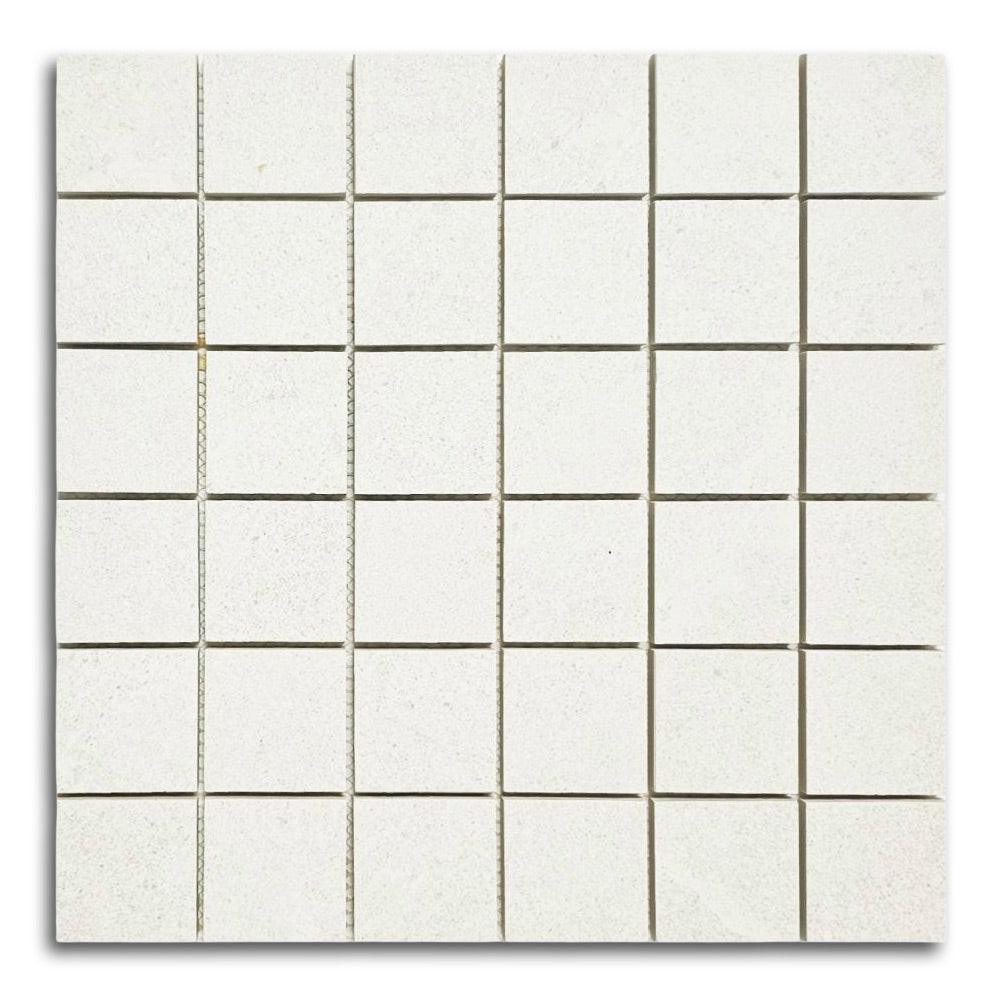 2x2 Rhythm Snow Matte Square Porcelain Mosaic Tile 2x2 Rhythm Snow Matte Square Porcelain Mosaic Tile - American Tile Depot