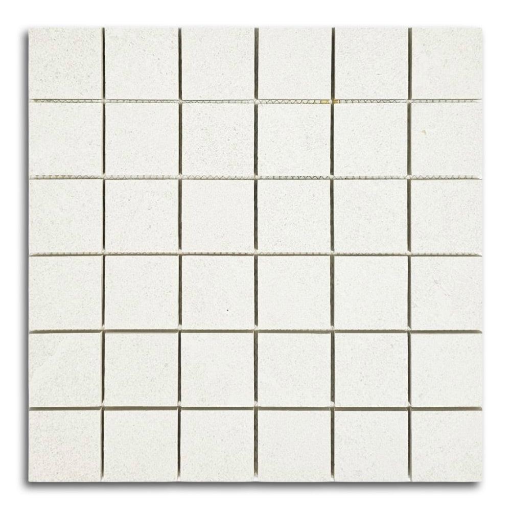 2x2 Rhythm Snow Matte Square Porcelain Mosaic Tile 2x2 Rhythm Snow Matte Square Porcelain Mosaic Tile - American Tile Depot