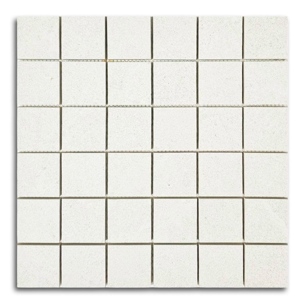 2x2 Rhythm Snow Matte Square Porcelain Mosaic Tile 2x2 Rhythm Snow Matte Square Porcelain Mosaic Tile - American Tile Depot