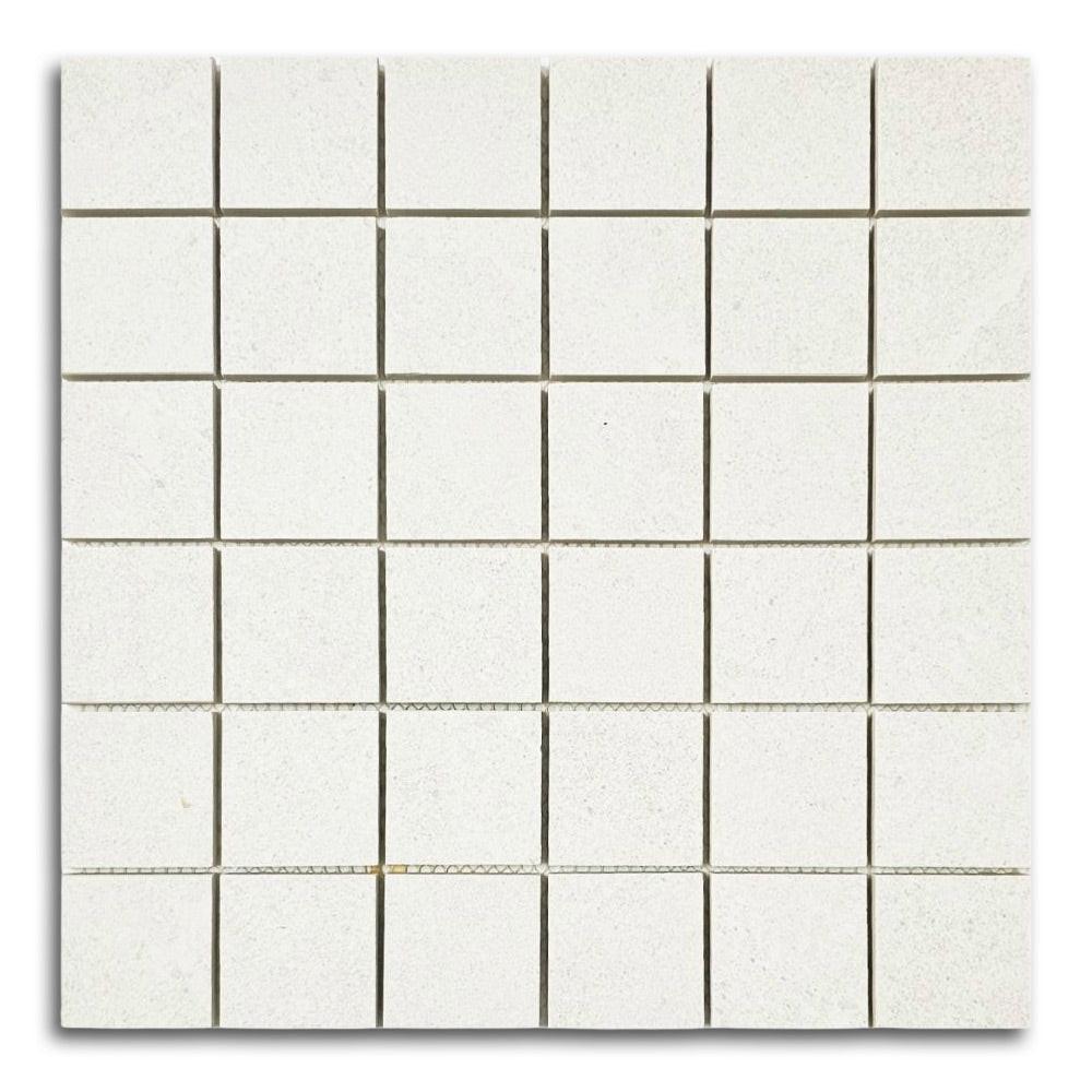 2x2 Rhythm Snow Matte Square Porcelain Mosaic Tile 2x2 Rhythm Snow Matte Square Porcelain Mosaic Tile - American Tile Depot