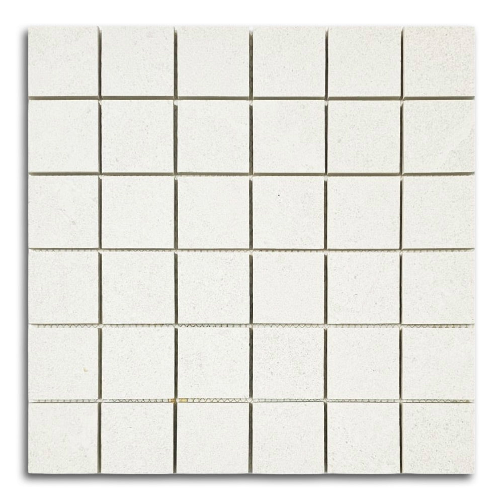 2x2 Rhythm Snow Square Porcelain Mosaic Tile
