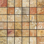2x2 Scabos Travertine Polished Mosaic Tile 2x2 Scabos Travertine Polished Mosaic Tile - American Tile Depot