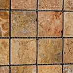 2x2 Scabos Travertine Tumbled Mosaic Tile 2x2 Scabos Travertine Tumbled Mosaic Tile - American Tile Depot
