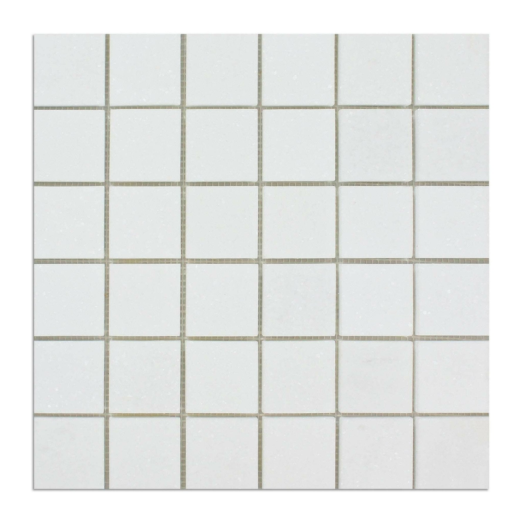 2x2 Thassos White Marble Honed Mosaic Tile - American Tile Depot