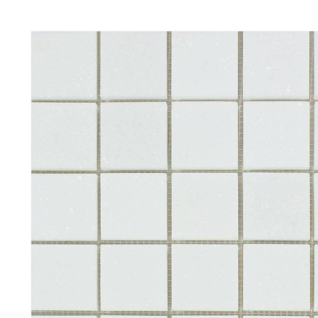 2x2 Thassos White Marble Honed Mosaic Tile - American Tile Depot