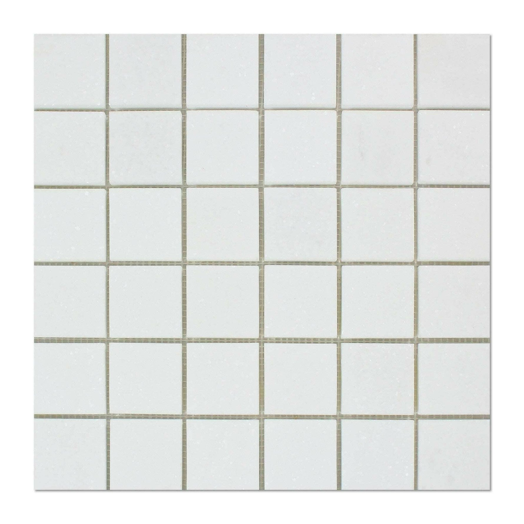 2x2 Thassos White Marble Honed Mosaic Tile - American Tile Depot