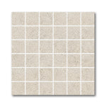 2x2 Tranquil Bone Travertine Look Square Porcelain Mosaic Tile - American Tile Depot