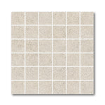 2x2 Tranquil Bone Travertine Look Square Porcelain Mosaic Tile - American Tile Depot