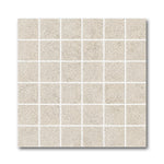 2x2 Tranquil Bone Travertine Look Square Porcelain Mosaic Tile - American Tile Depot