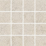2x2 Tranquil Bone Travertine Look Square Porcelain Mosaic Tile - American Tile Depot