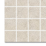 2x2 Tranquil Bone Travertine Look Square Porcelain Mosaic Tile - American Tile Depot