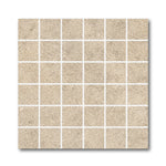 2x2 Tranquil Moka Travertine Look Square Porcelain Mosaic Tile - American Tile Depot